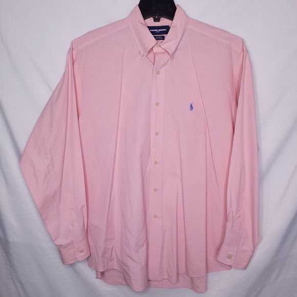 Ralph Lauren Golf Other - Ralph Lauren Golf Button Down Shirt Mens Large Pink Mini Check Tilden Preppy